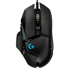 Mouse Alambrico USB Alto Desempeño Sensor Hero 25K Gaming Logitech (Negro) G502