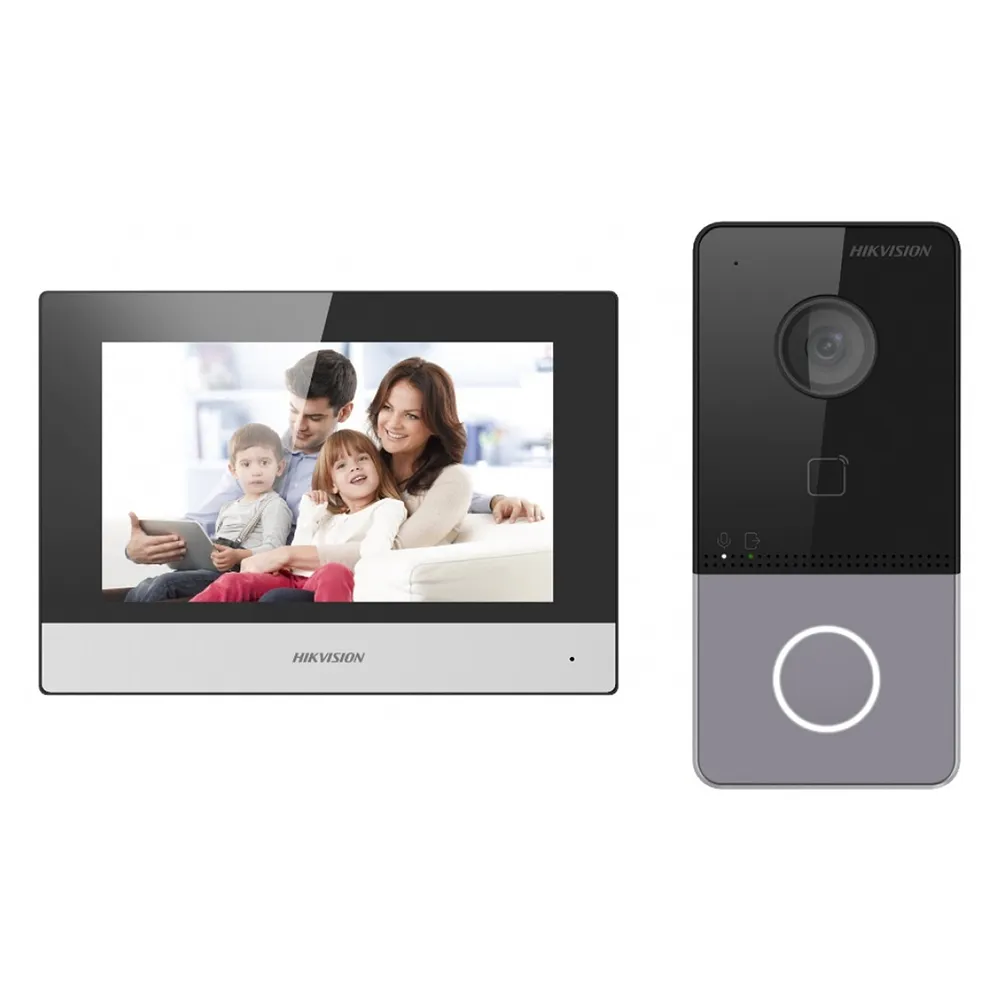 (DS-KIS603-P) Hikvision - Kit de Videoportero IP con Pantalla LCD a Color de 7"