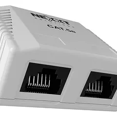 (AE180NXT13) Nexxt - Caja de Montaje Superficial RJ-45 CAT5E 2 Puertos