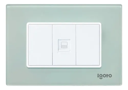 Toma de Red RJ-45 Serie Z Blanco Acrilico Z408-A Igoto