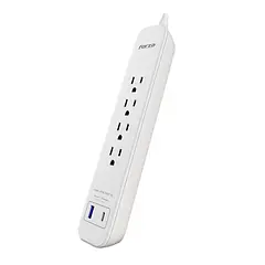 [FSP-411USBCW] Forza - Regleta 1625W 4 Tomas 110V / 220V 6 X NEMA Universal 5-15R