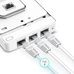 (EAP235-Wall) TP-Link - Punto de Acceso de Pared Inalambrico Doble Banda Gigabit MU-MIMO Omada AC1200