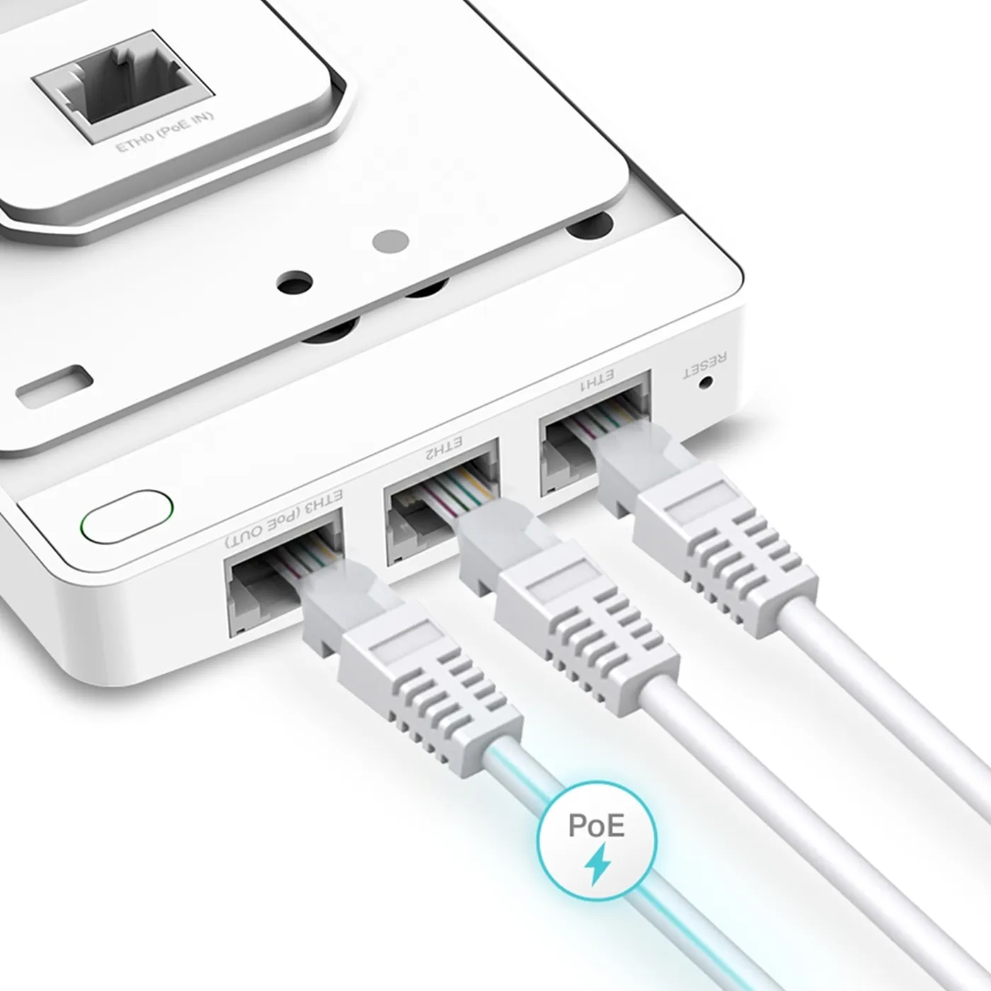(EAP235-Wall) TP-Link - Punto de Acceso de Pared Inalambrico Doble Banda Gigabit MU-MIMO Omada AC1200