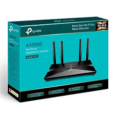 (AX50-ARCHER) TP-Link - Router Inalambrico WiFi Doble Banda Gigabit AX3000 WiFi6 4 Antenas