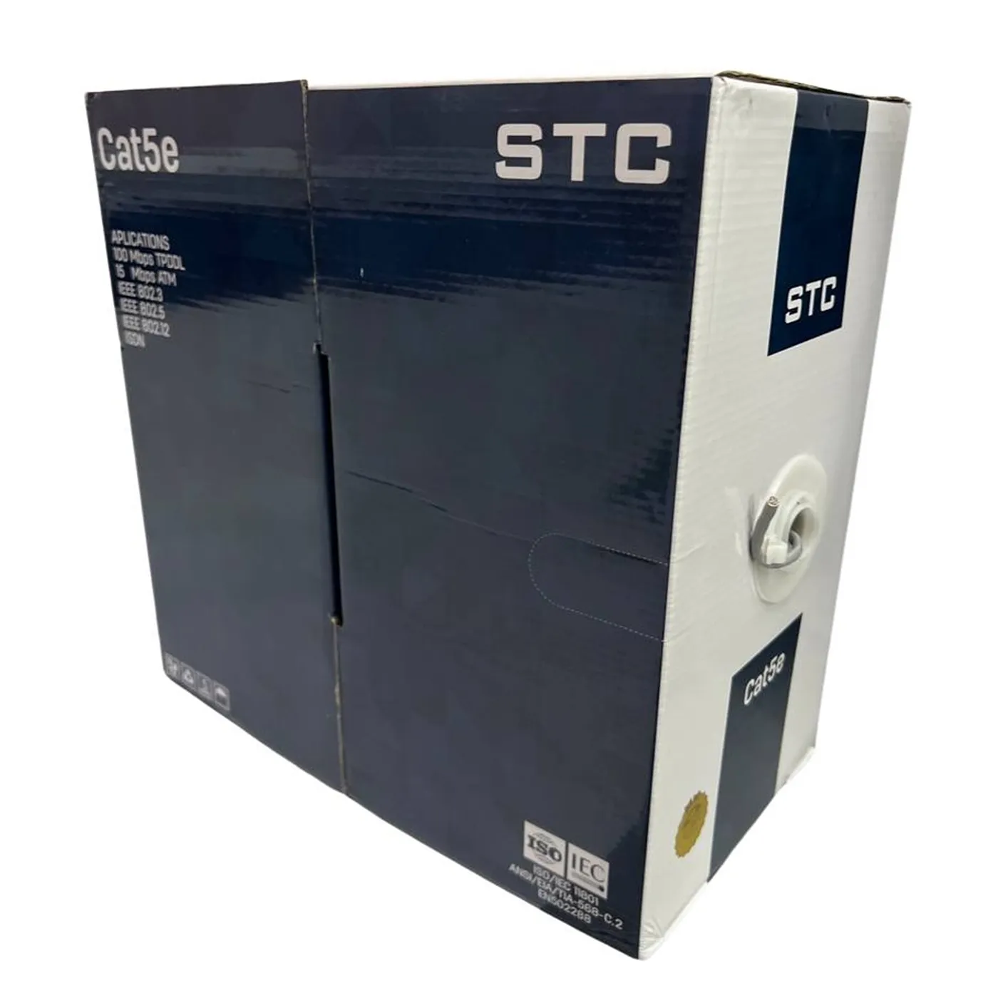 Cable UTP Categoria 5E CCA Interior Gris (Caja 305 Metros) STC-CAT5E-305G