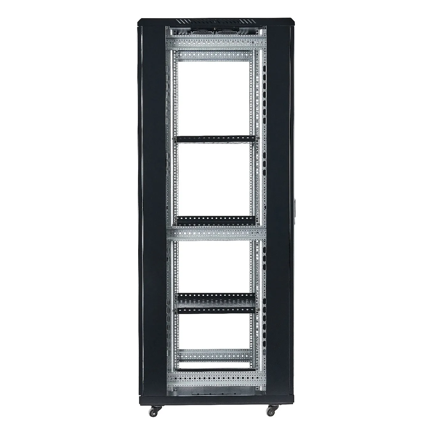 [FS6837-VDM/600x800] Onlink - Rack de Piso Cerrado 37U 600x800x1832mm con Puerta Frontal de Vidrio y Doble Puerta Trasera de Malla