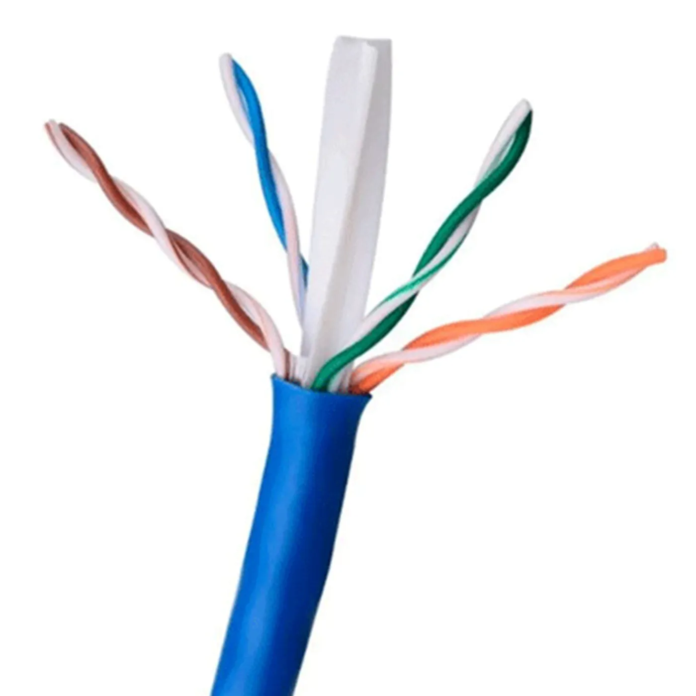 [CAB-UTP6-50] Wireplus - Cable UTP Categoria 6 CCA Interior Color Azul [Rollo 50 Metros]