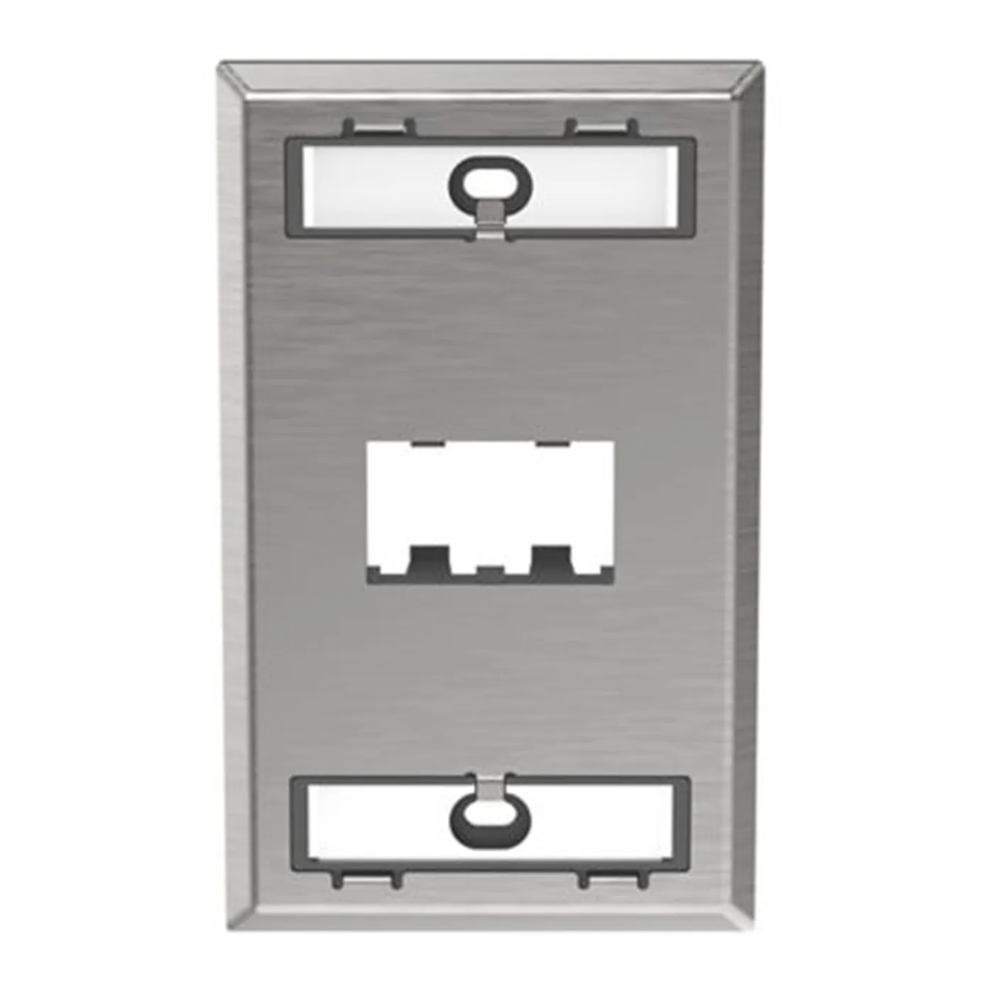 [CFPL1SY] Panduit - Placa frontal de acero inoxidable Mini-Com  1 Toma [Unidad]