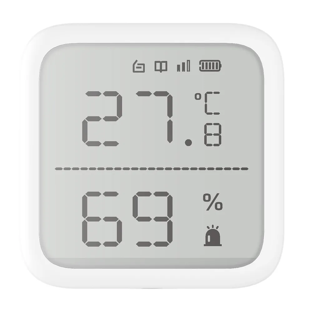 (DS-PDTPH-E-WB) Hikvision - Detector de Temperatura y de Humedad Inalámbrico Interior Rango de Detección -35°C hasta 99°C
