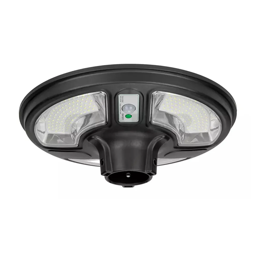 Lampara de Jardin 15W 6500K Luz Fria con Panel Solar Redonda 1000lm 150SR Lucerna