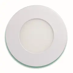 Lampara Panel Clasica LED 3W 2-1/2" 3000K Luz Calida Redonda Empotrar 165lm 3102-L Lucerna