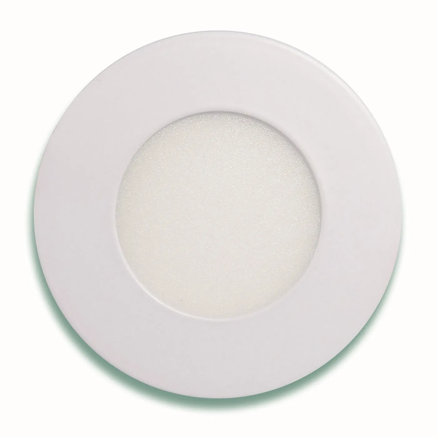 Lampara Panel Clasica LED 3W 2-1/2" 3000K Luz Calida Redonda Empotrar 165lm 3102-L Lucerna