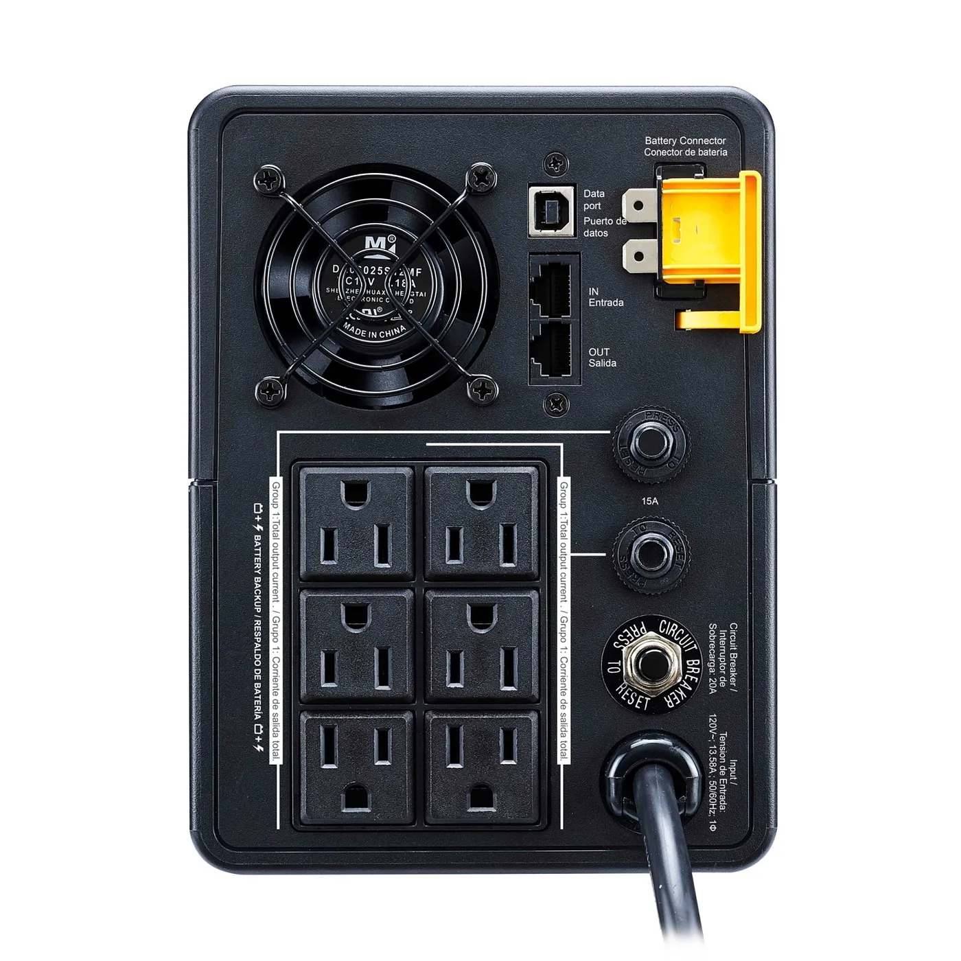 [BX2000M-LM] APC - UPS 2000VA/1200W 120V [6] NEMA [Batería de reserva]