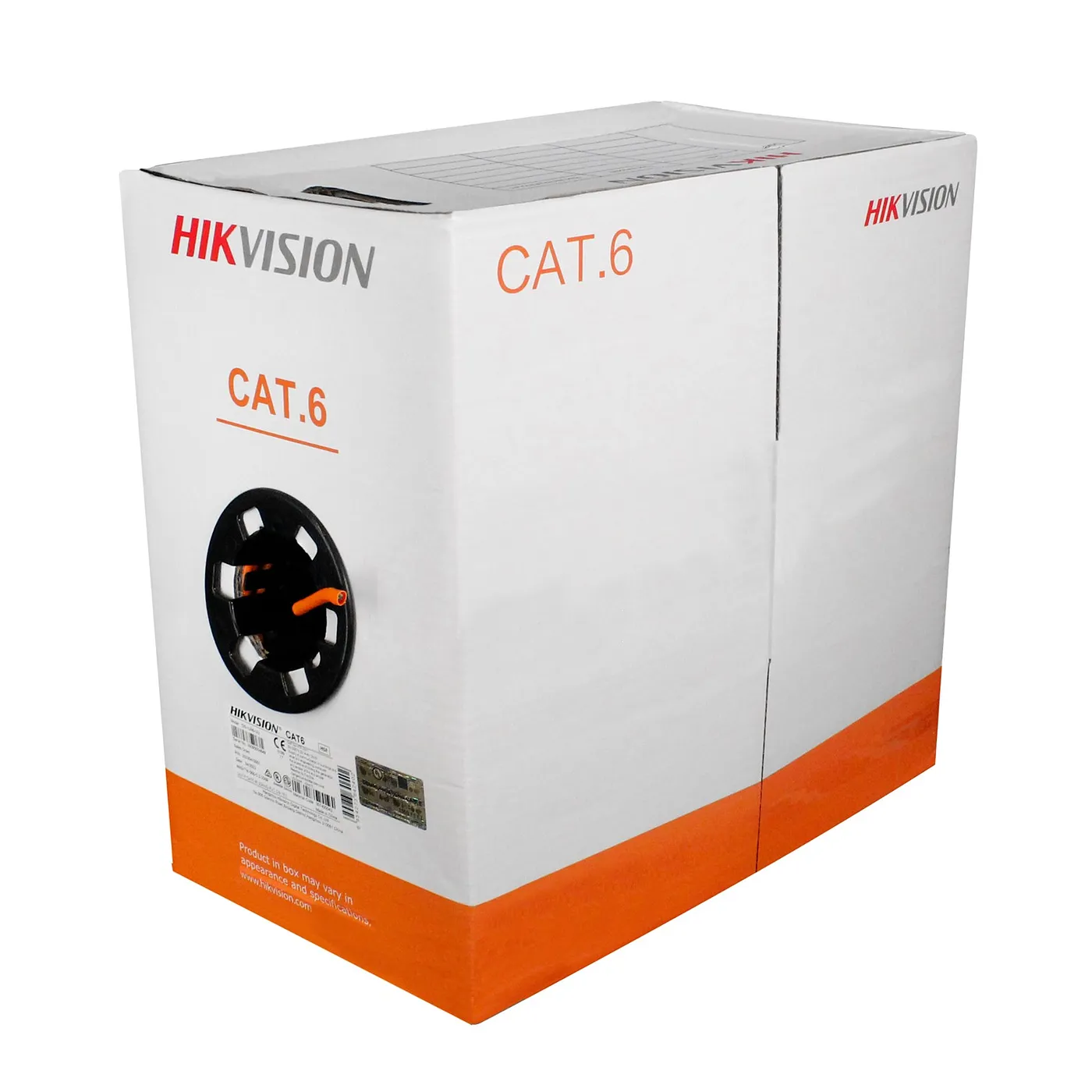 (DS-1LN6-UU) Hikvision - Cable UTP Categoria 6 100% Cobre Interior Anaranjado (Caja 305 Metros)