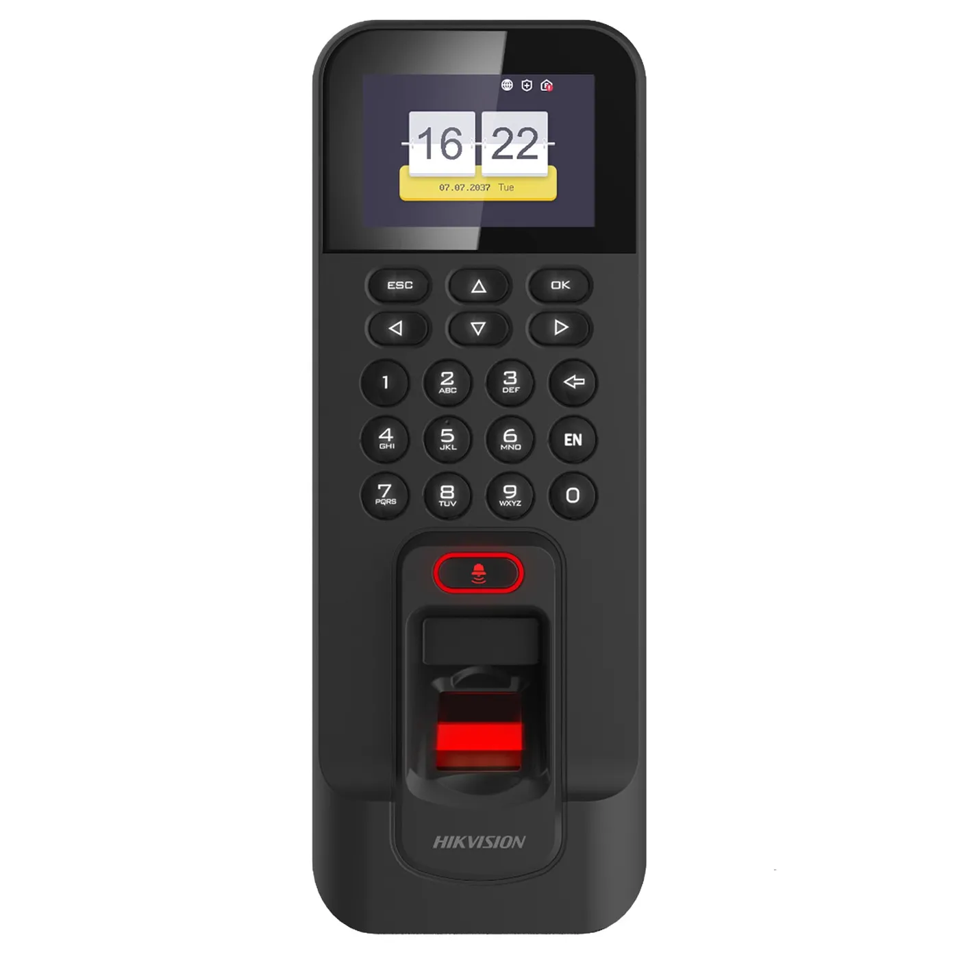 (DS-K1T804AMF) Hikvision - Control Biométrico WiFi de Acceso y Asistencia Lectura de Huella y Tarjetas Mifare1 TCP/IP