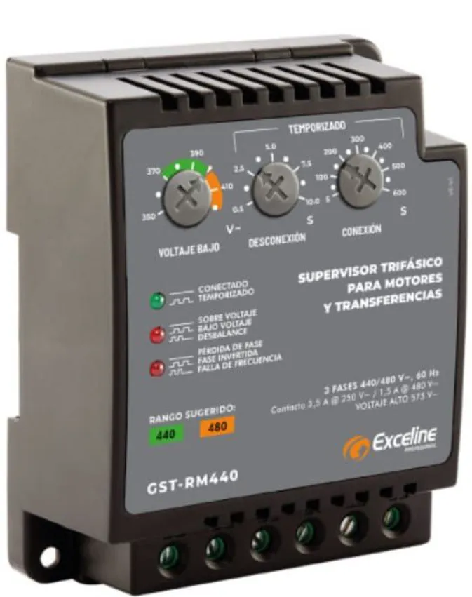 (GST-R440P) Exceline - Supervisor Trifasico 480V (Bornera)