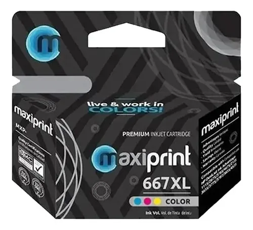 Cartucho Tinta Maxiprint Color 667XL