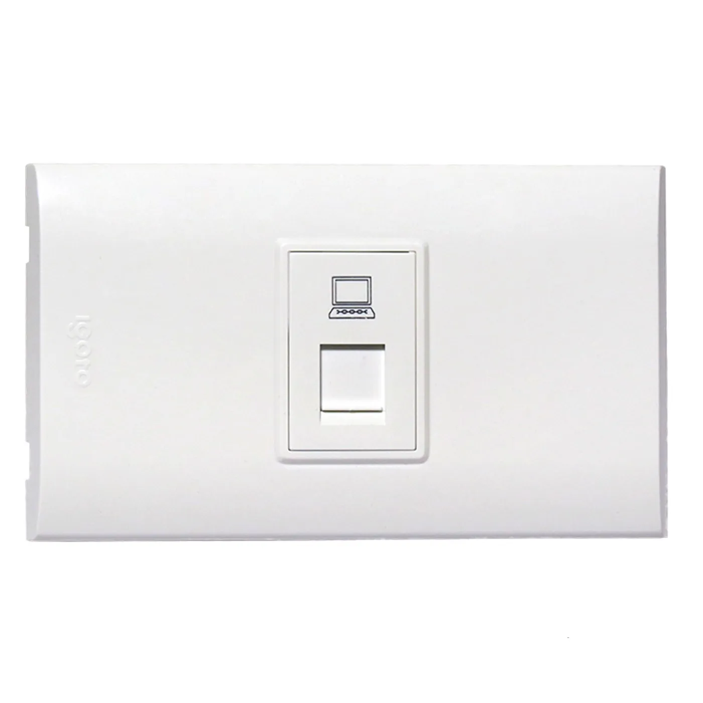 Toma de Red RJ-45 Serie B Blanco B408-W Igoto
