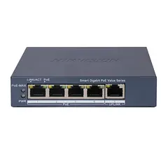 [DS-3E10505P-EI/M(O-STD)] Hikvision - Switch Smart PoE Gigabit de 4 Puertos