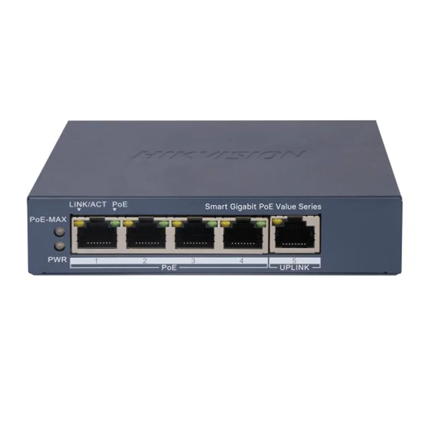 [DS-3E10505P-EI/M(O-STD)] Hikvision - Switch Smart PoE Gigabit de 4 Puertos