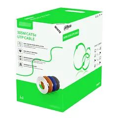 [DH-PFM922I-5EUN-C] Dahua - Cable UTP Categoria 5E CCA Interior Blanco 24AWG 0.50MM [Caja 305 Metros]