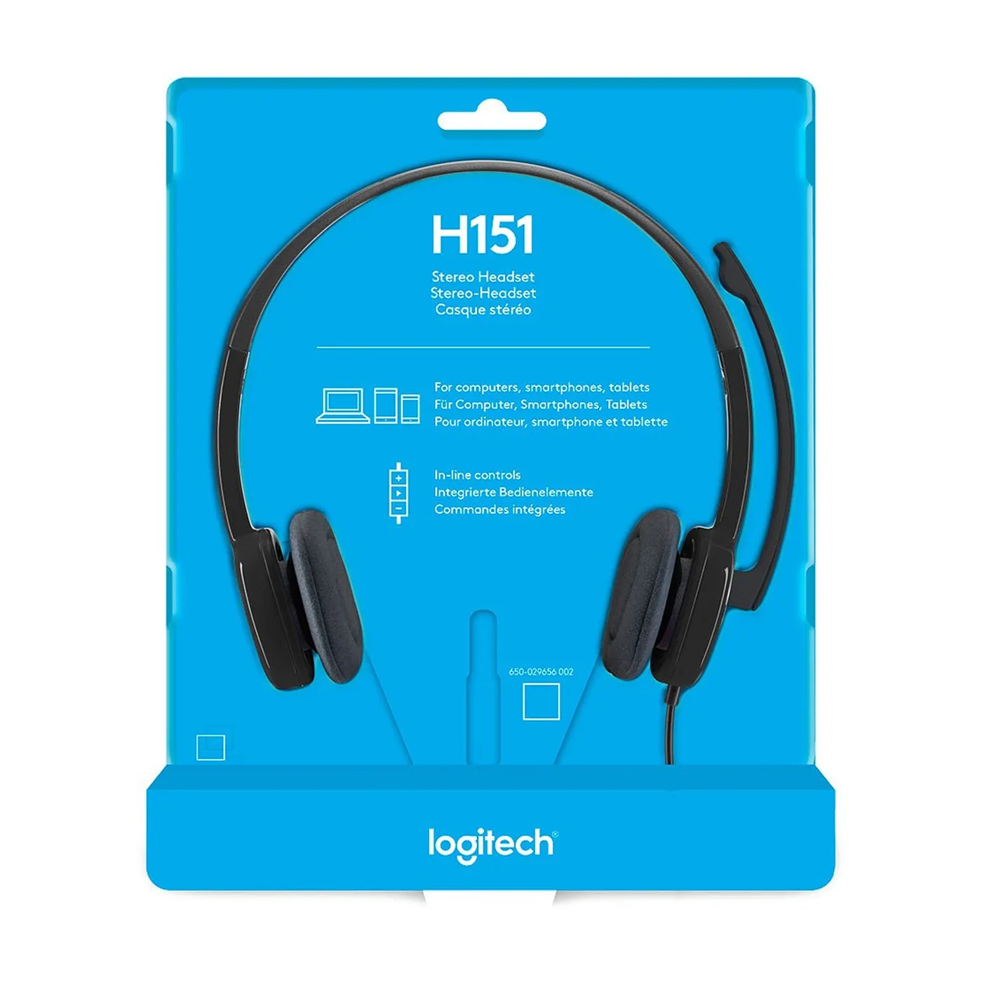 Audifonos Estéreo con Micrófono Logitech 981-000587 H151