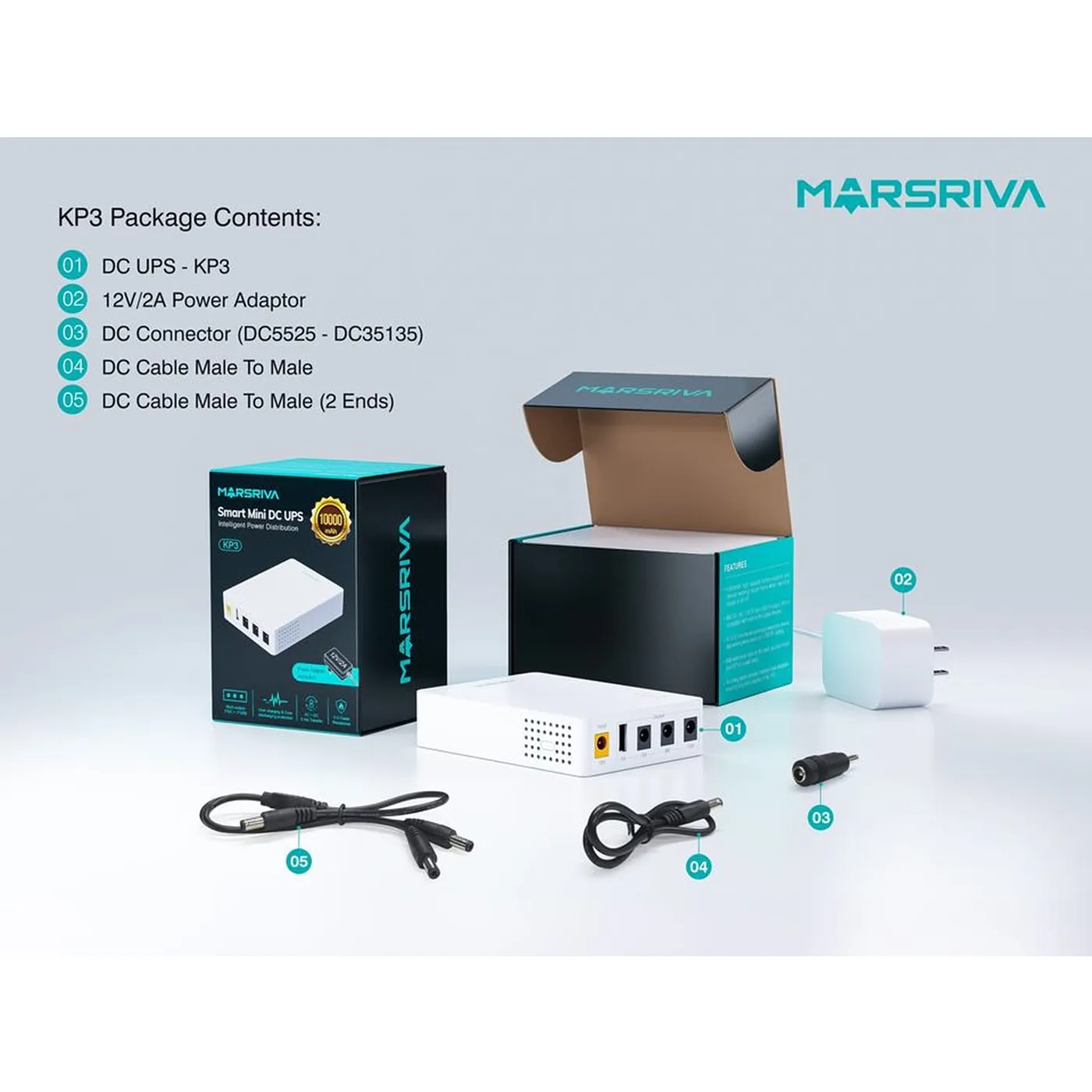 (KP3) Marsriva - Mini UPS 10000Mah 18W 4P