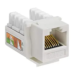 [OW-KRJ-C6-WHITE] Owire  - Conector Keystone Jack Coupler RJ-45 Categoria 6 Blanco [Unidad]