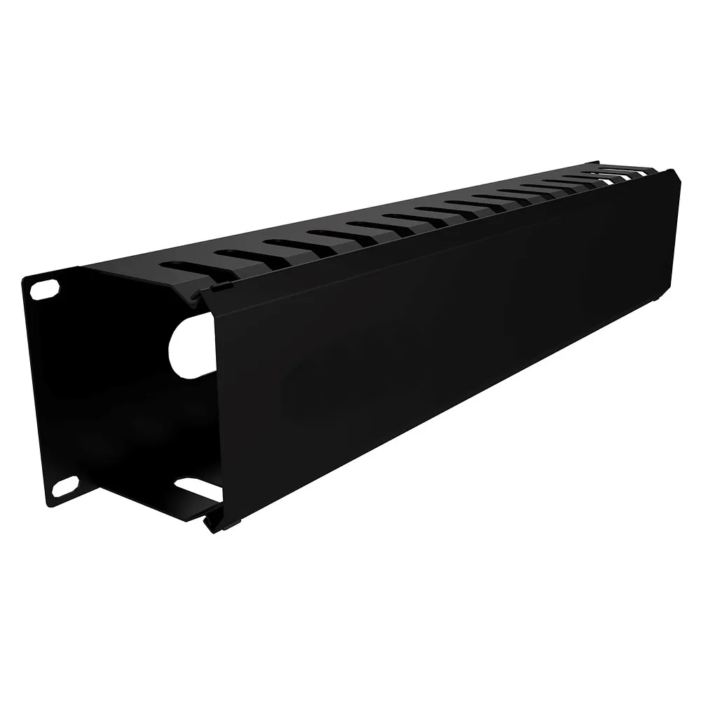 (OHM2U) Onlink - Organizador de Cables Horizontal 2U 19" Metalico con Tornillos y Tuercas