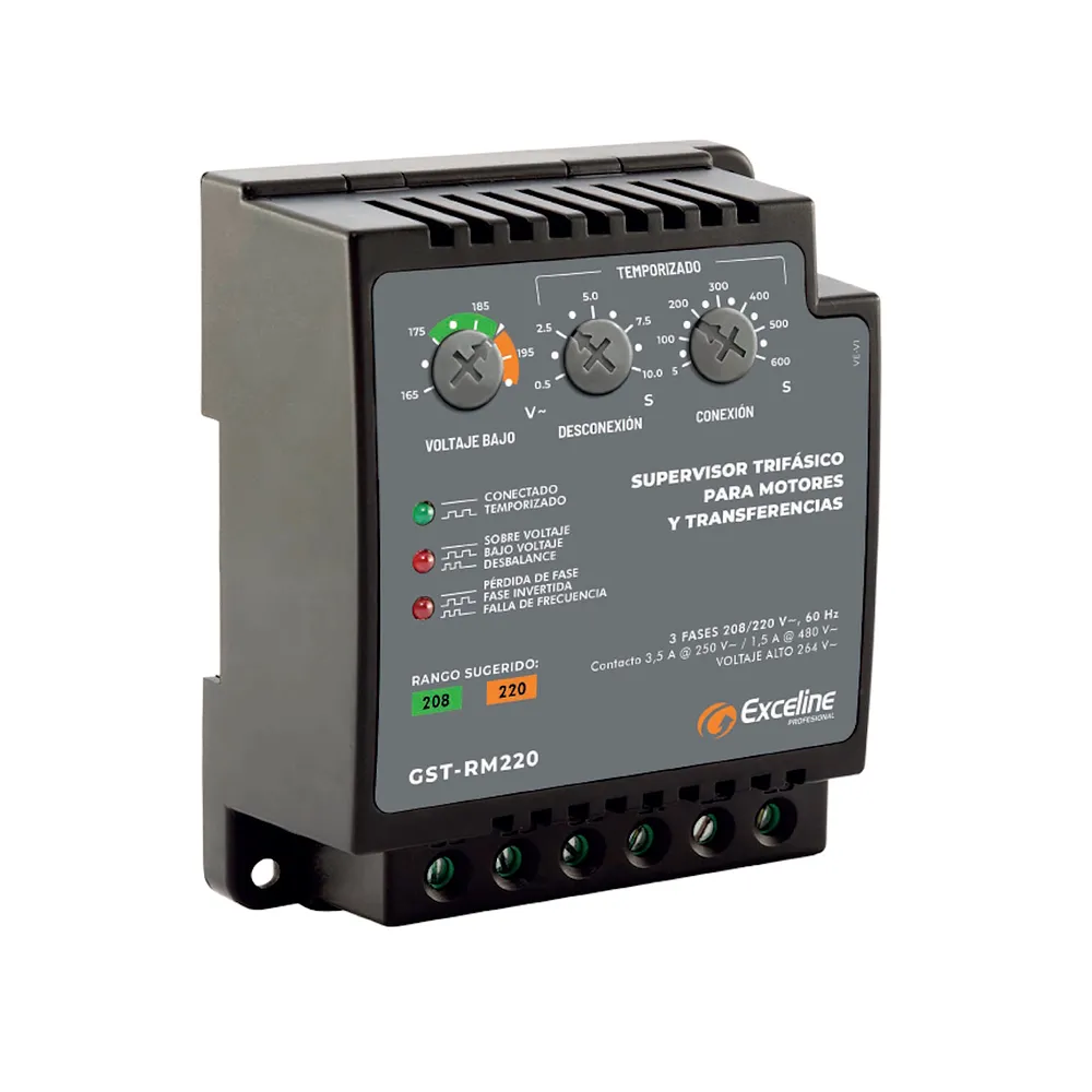 (GST-R220P) Exceline - Supervisor Trifasico 220V (Bornera)