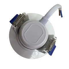(203-6.5K) Lucerna - Lampara Spot Dirigible LED 3W 2-1/2" 6500K Luz Blanca Redonda Empotrar Borde Blanco 270lm