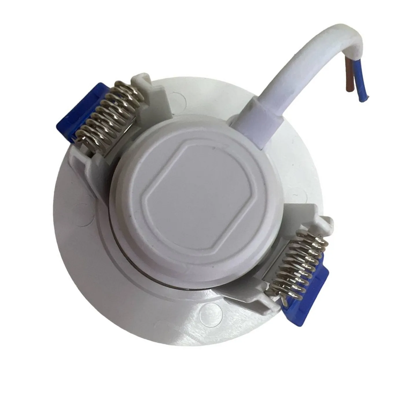 (203-6.5K) Lucerna - Lampara Spot Dirigible LED 3W 2-1/2" 6500K Luz Blanca Redonda Empotrar Borde Blanco 270lm