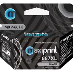 Cartucho Tinta Maxiprint Negro 667XL