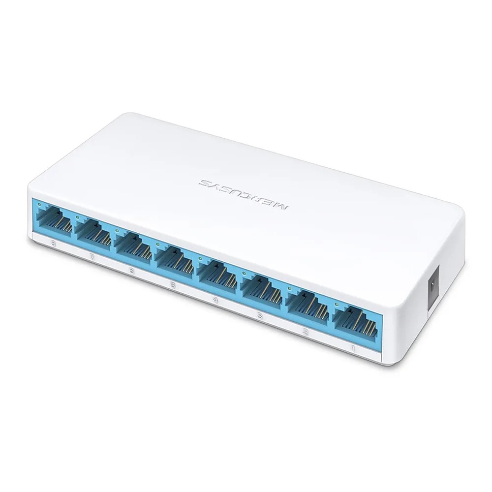 (MS108) Mercusys - Switch de Escritorio de 8 Puertos a 10/100 Mbps