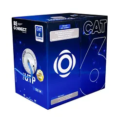 [OW-CAB-UTP6-305-COB] Owire - Cable UTP Categoria 6 100% Cobre Interior Color Azul[Caja 100 Metros]