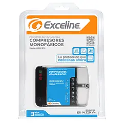 (GSM-RF220B/3) Exceline - Protector Compresores Monafasicos 220V (Bornera)