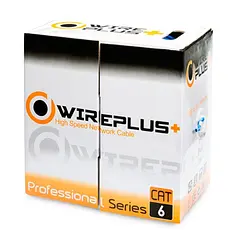 Cable UTP Categoria 6 CCA Interior Azul Wireplus+ (Caja 100 Metros)