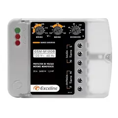 (GSM-M120B/3) Exceline - Protector Motores Monofasicos hasta 1.5HP 110V (Bornera)