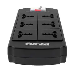 (FSP-06MN) Forza - Regleta Protector de Voltaje 110V/220V 1800W 6 x NEMA 5-15R