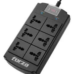 (FSP-06MN) Forza - Regleta Protector de Voltaje 110V/220V 1800W 6 x NEMA 5-15R