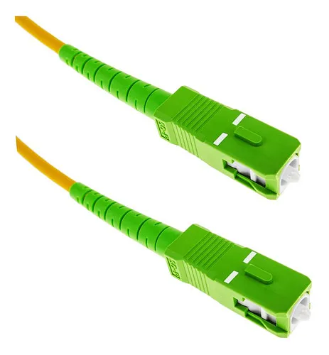 Patch Cord Fibra Optica SC/APC a SC/APC G652D (Verde a Verde) (10 Metros) Wireplus+