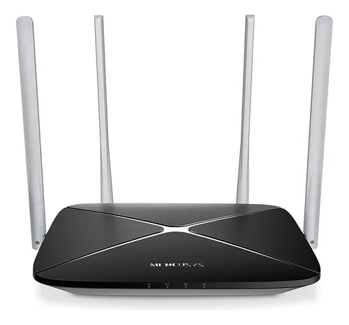 (AC12) Mercusys - Router Inalambrico WiFi Doble Banda AC1200 4 Antenas 5dBi
