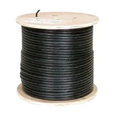 Cable UTP Categoria 6 CCA Exterior Negro Wireplus+ (Bobina 305 Metros)
