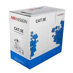 (DS-1LN5E-E/E) Hikvision - Cable UTP Categoria 5E 100% Cobre Interior Gris (Caja 305 Metros)
