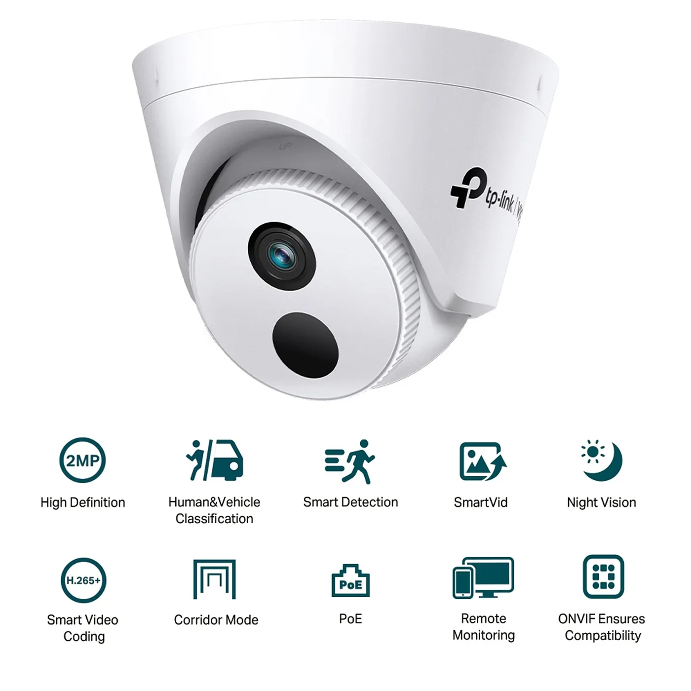 [C420I-2.8] Vigi by TP-Link - Cámara Domo IP POE HD 1080P [2MP] Lente 2.8mm