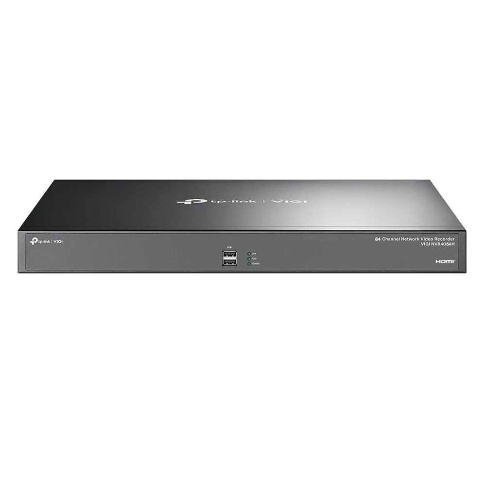 [NVR4064H] Vigi By TP-Tplink - NVR 64 Canales H.265+ 2 Salidas de vídeo HDMI y 1 VGA 4 Interfaces Sata